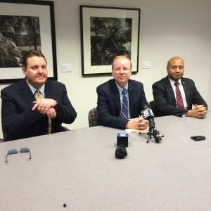 Robbie Makinen (Chair of KCATA BOC) Joe Reardon (New CEO/President of KCATA), Sam Desue (Acting General Manager)